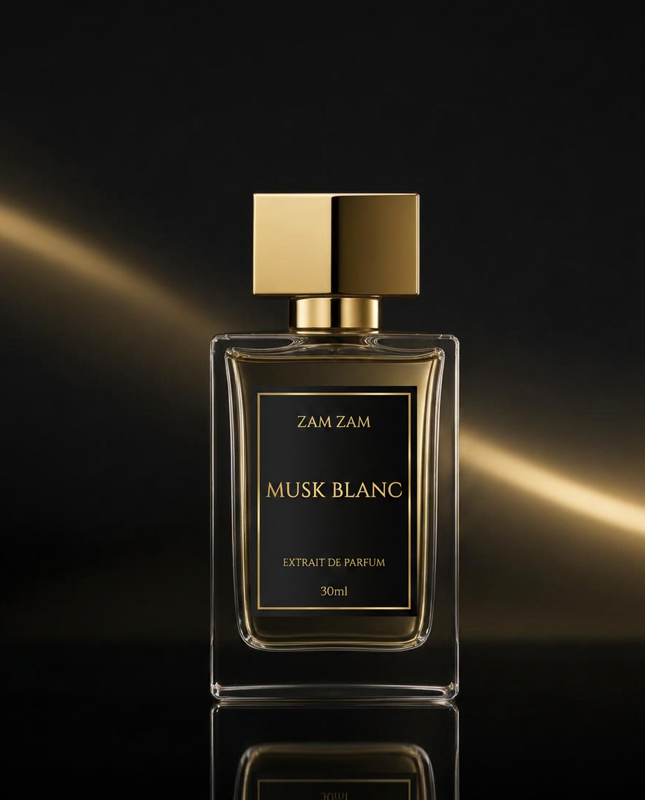 Musk Blanc fragrance bottle